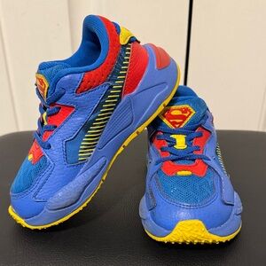 Puma Kids Sneakers - Blue, Red, Yellow Accents